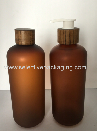 amber color frosted PET bottle and jar series