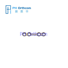 Titanium Mirco Plate for Cranio-Maxillo-Facial Surgery System 1.5 Straight Plate 4 holes with gap