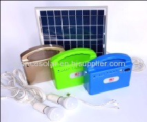 10w portable solar power lighting system