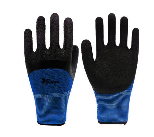 Latex Coated 13G Polyster Shell Safety Glove