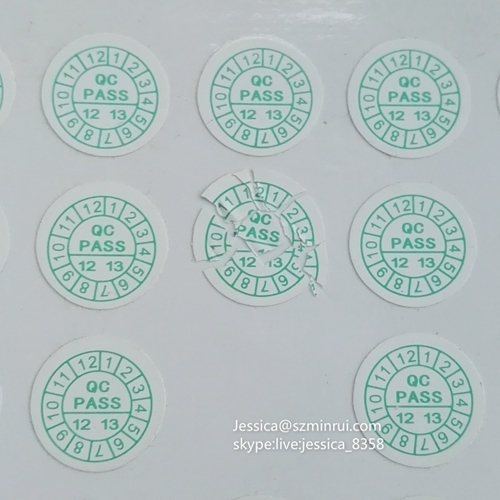 Custom Non Removable Fragile Sticker Anti-counterfeiting Label For Tamper Evident Security Seal Sticker