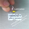 Custom Out Door Use Laminated UV Proof Ink Printed Warranty Void If Broken Stickers