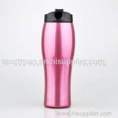 Double Wall Stainless Steel Travel Mug Water Drinking bottle tumbler with spill proof lid