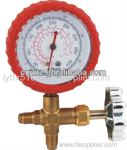 63mm Freon Manometer With Valve For Refrigeration