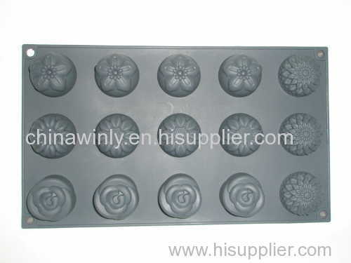 15 holes Muffin Silicone Cake