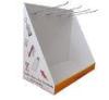 Glossy POS countertop cardboard display with 4 metal hooks for Tools