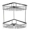 2 Layers Rust Proof Shower Caddy Wall Mounted Stainless Steel Shower Basket