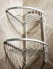 Silver Stainless Steel BathroomBasket Stainless Steel Shower Caddy For Storage