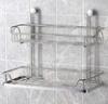 Bathroom Hardware Double Layers Square Brushed Stainless Steel Towel Rail