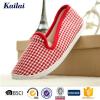 Red-white Canvas Woman Casual Shoes