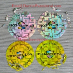 Nice hologram destructible label from China customed glossy hologram sunshine warranty screw label for Logo label