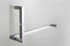 Floor Mounted Square Bathroom Handrails / Polished Shower Safety Bars