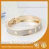 Solid Brass 18K Gold Cuff Bangle Bracelets Fashion Jewelry Bangles