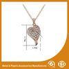 Customized Zinc Alloy Gold Heart Metal Chain Necklace For Women Gift