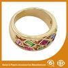 18K Gold Plated Fashion Jewelry Rings Ruby Setting Wedding Finger Ring