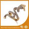 OEM / ODM 18K Gold Snake Shape Fashion Jewellery Rings For Anniversary