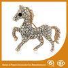 Crystal Rhinestone Handmade Horse Brooches Jewellery Gold Plated