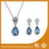 Silver Plated Two Piece Bridesmaid Jewelry Sets With Synthetic CZ