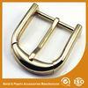 Pin Clip Custom Shiny Gold Plated Belt Buckle For 4cm Men's Leather Belt