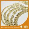 Shiny Gold Solid Brass Handbag Metal Chain For Purse Accessories