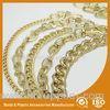 Shiny Gold Solid Brass Handbag Metal Chain For Purse Accessories