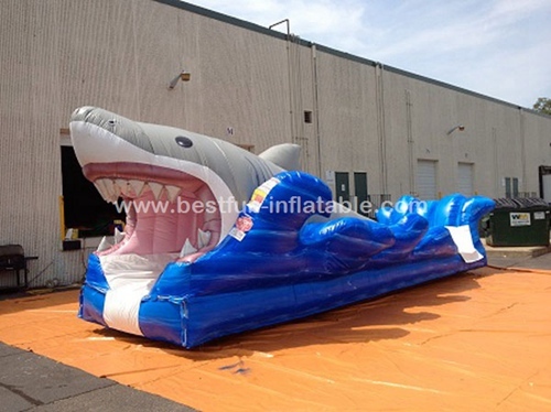 PVC commercial inflatable shark water slide