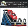 Racing Track Vicotry Lap Inflatable double Slide
