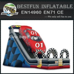Racing Track Vicotry Lap Inflatable double Slide