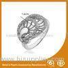 Zinc Alloy High Fashionable Jewellery Rings With White Zircon