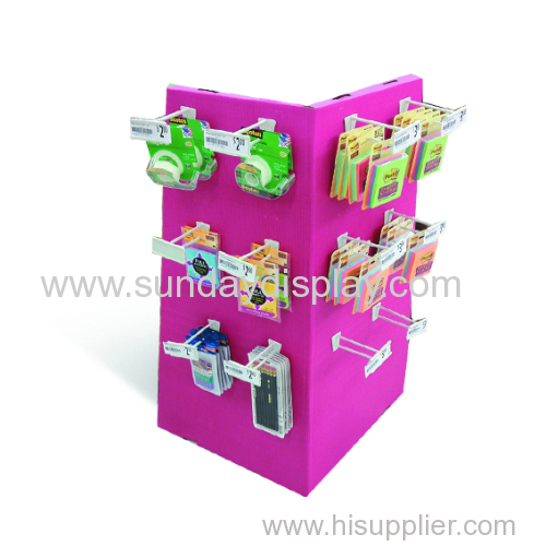 Two side display cardboard counter unit
