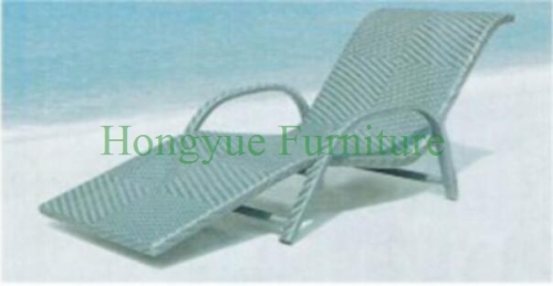 Grey rattan material lounge chair furniture set