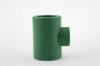 Green Plastic PPR Pipe Fitting Of Reducing Tee / Threaded Unequal Tee
