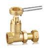 High Pressure G Thread Brass Magnetic Locking Gate Valve For Water Meter