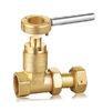 High Pressure G Thread Brass Magnetic Locking Gate Valve For Water Meter