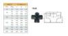 Welding Schedule 40 Black Steel Pipe Fittings Ductile Iron Flange Cross ASTM DIN