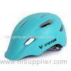 Children Full Face Bicycle Helmets Blue PC Shell Customized Logo Printed