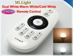 2.4G RF wireless Brightness Color Temperature Dimmable Adjustable led controller Dual white 4-zone remote controller