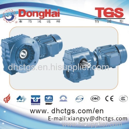 Helical worm gear motor