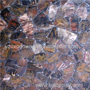Xylopal Wood Gemstone Mosaic Slab
