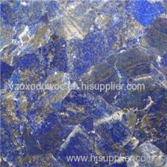 Lapis Lazuli Overlay Gemstone Slab