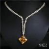 N232 American Style 925 Sterling Silver Zircon Gold Princess Jewelry