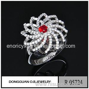 R5724 Flower Shape Diamond New Model Ring