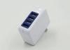 AC White Portable High Power Multi Port USB Charger PC Material For Tablet