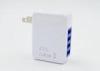 Fireproof 4 Port USB Wall Charger 5V 4A White Color For Mobile Phone