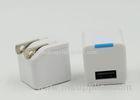 Professional LED White Portable Wall Charger Power Adapter For Iphone 6 / Samsung
