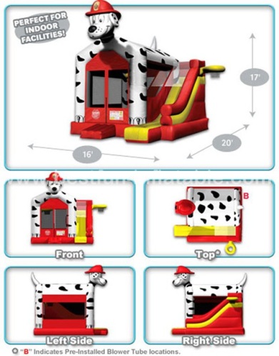 Dalmatian Slide Bouncer Inflatable Combo