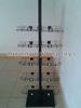 Caps High End Metal Store Fixtures 5 Shelves Double Sided Display Stand