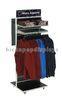 Retail Clothing Store Fixtures Rotating Floor Display StandDouble Sided