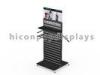 Double Sided Slatwall Display Stands / Slatwall Floor Displays Metal