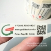 Custom Promotional Random QR Code Sticker Printing One Time Use Security Destructible Vinyl Barcode Sticker